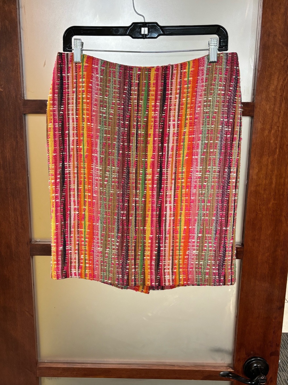 Estelle and Finn Multicolor Striped Pencil Skirt